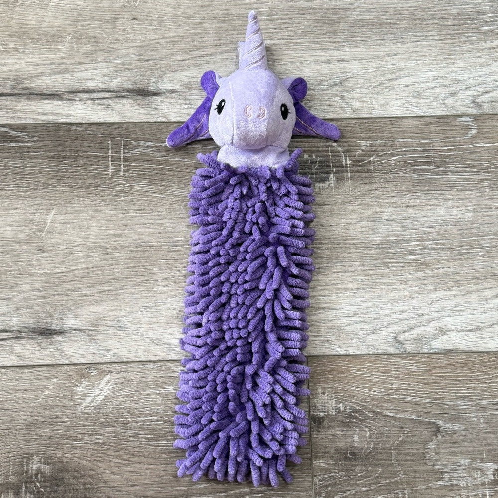 Norwex Kids Pet to Dry Chenille Hand Towel in the Lavender Unicorn